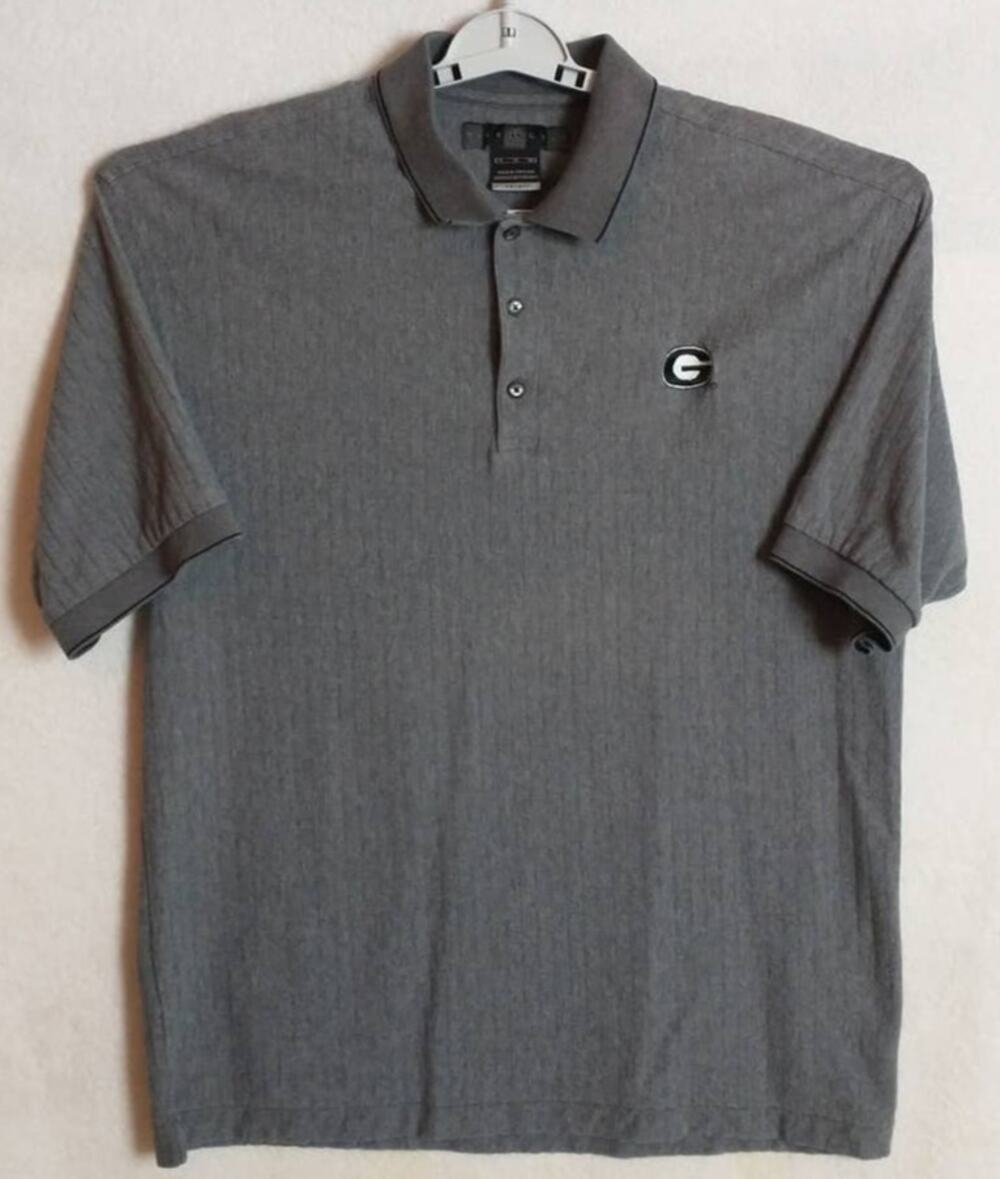 Nike Golf Dri-Fit Georgia Bulldogs Polo Shirt Men's XL Gray NCAA UGA G Logo